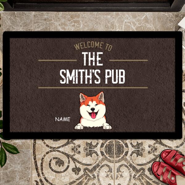 Pawzity Welcome Mat, Gifts For Pet Lovers, Welcome To My Pub Outdoor Door Mat, Personalized Housewarming Gifts