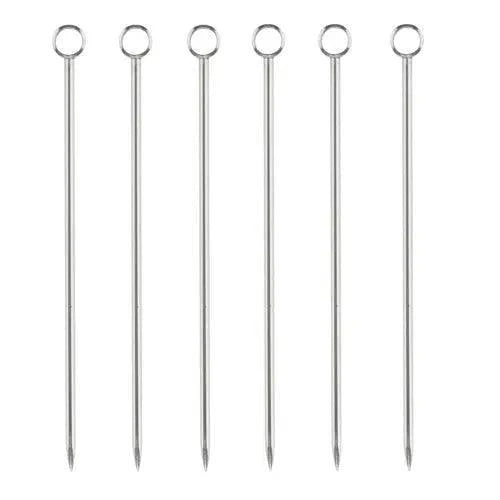 Viski Cocktail Picks (Set of 6): Stainless Steel