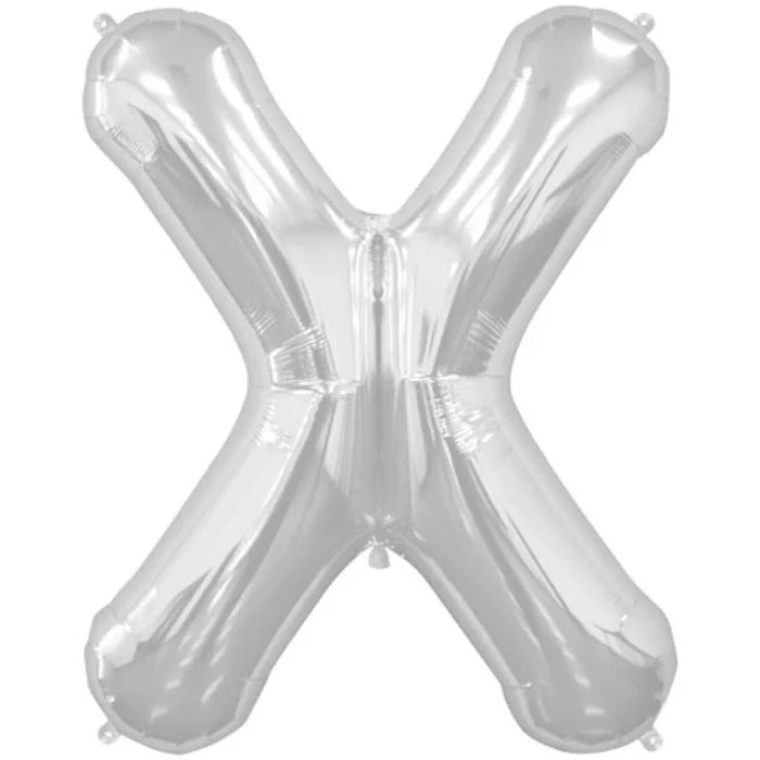 16'' Silver Letter Air Filled Decoration
