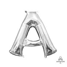16'' Silver Letter Air Filled Decoration