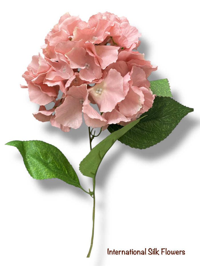 18" Silk Pongee Hydrangea Bush ( INT001-Light Mauve )