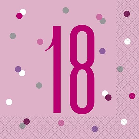 18" NAPKINS PINK