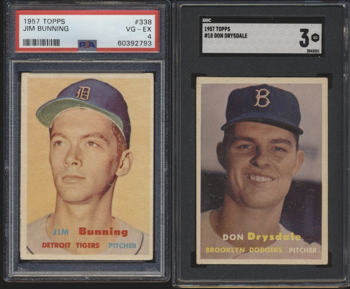 1957 Topps Baseball Complete Mid-Grade Set Group Break #13 (LIMIT 15)