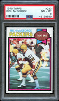 1979 Topps FB Card #243 Rick McGeorge Green Bay Packers HOF PSA NM-MT 8 (MGD2)