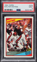 1984 Topps FB Card #229 Walter Payton Chicago Bears HOF INSTANT REPLAY PSA 9 (MGD2)
