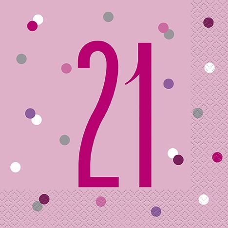 21TH NAPKIN PINK