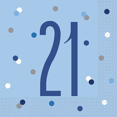 21TH NAPKIN BABY BLUE