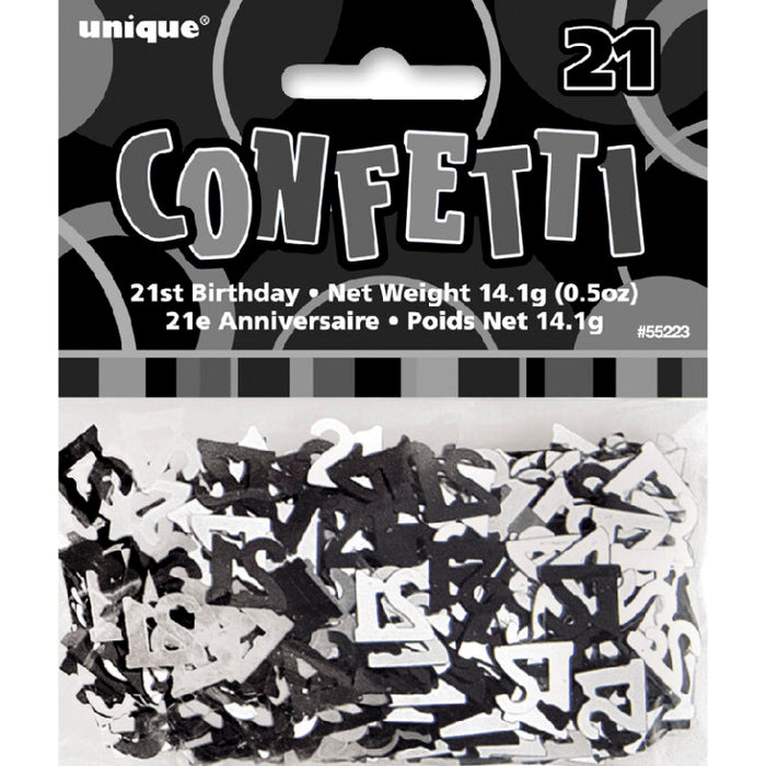 21TH CONFETTI BLACK