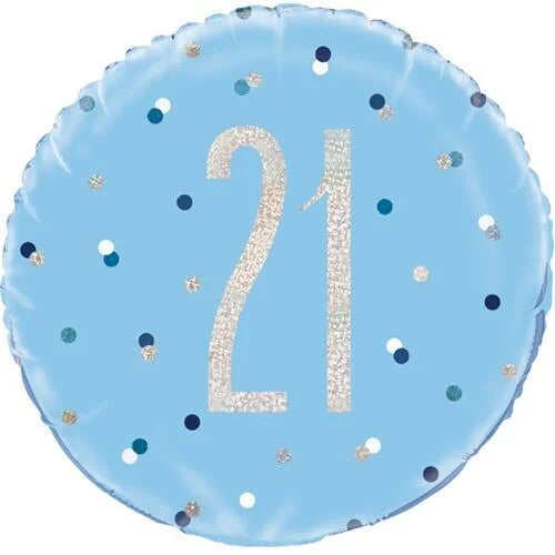 21TH HELIUM BALLON BABY BLUE