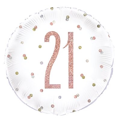21TH HELIUM BALLON ROSE GOLD