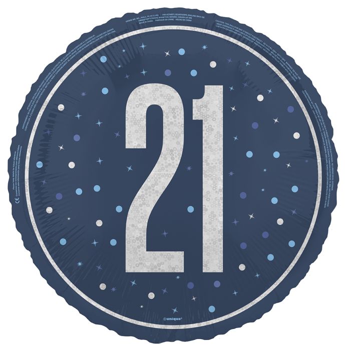 21TH HELIUM BALLON DARK BLUE