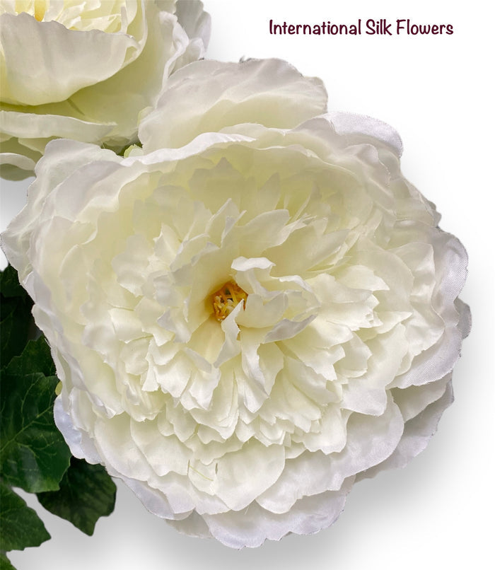 24.5'' Peony Bush ( INT1031-Cream )