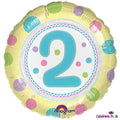 2nd birthday foil balloon