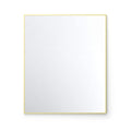 30" x 36" Shatterproof Wall Mount Metal Frame Mirror - FM1-3036