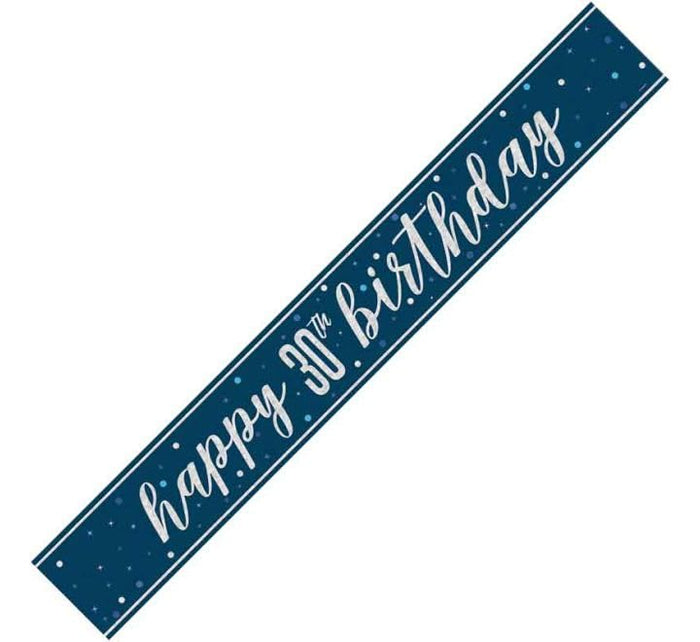 30TH BANNER BLUE