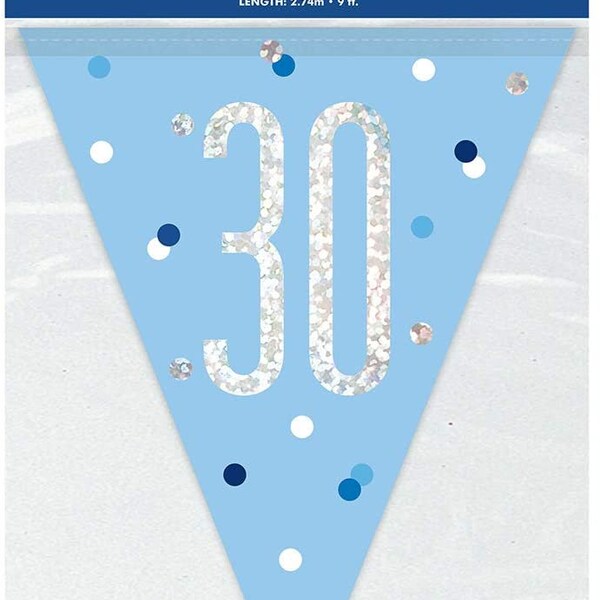 30TH FLAG BABY BLUE