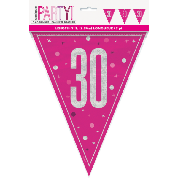 30TH FLAG PINK