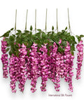 42'' Hanging Wisteria ( INT1226-#10 Fuschia  )