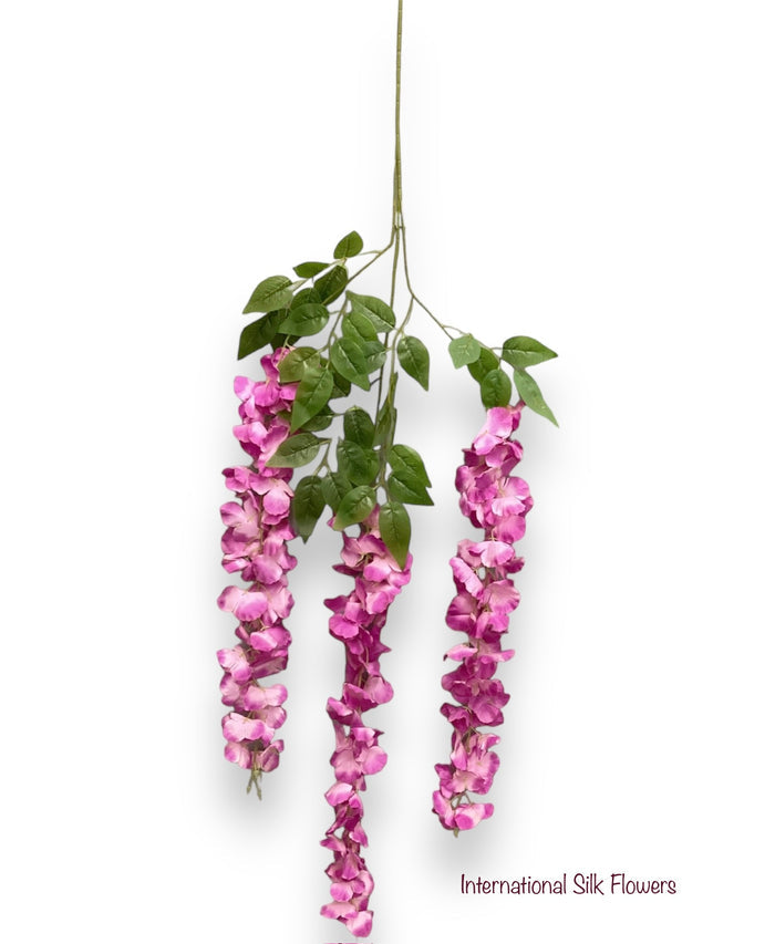 42'' Hanging Wisteria ( INT1226-#10 Fuschia  )