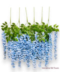 42'' Hanging Wisteria ( INT1226-#3 Baby Blue )