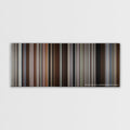 50/50 color palette canvas print: thousands of thin vertical stripes of color