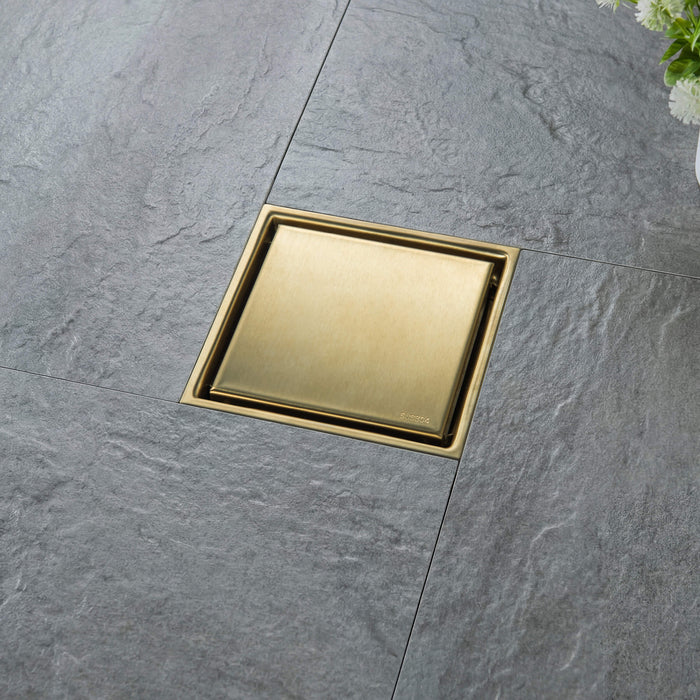 6 inch Square Reversible Tile-In Shower Drain - CFD-0601
