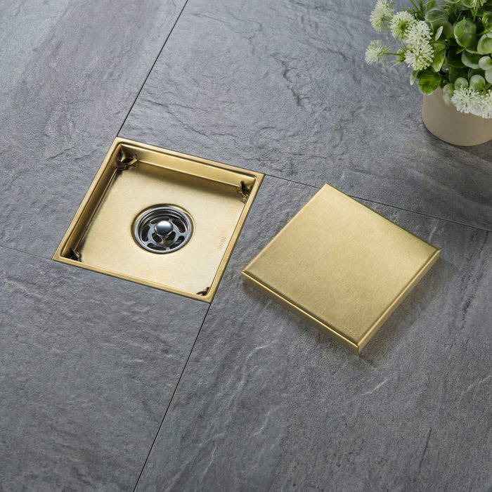 6 inch Square Reversible Tile-In Shower Drain - CFD-0601