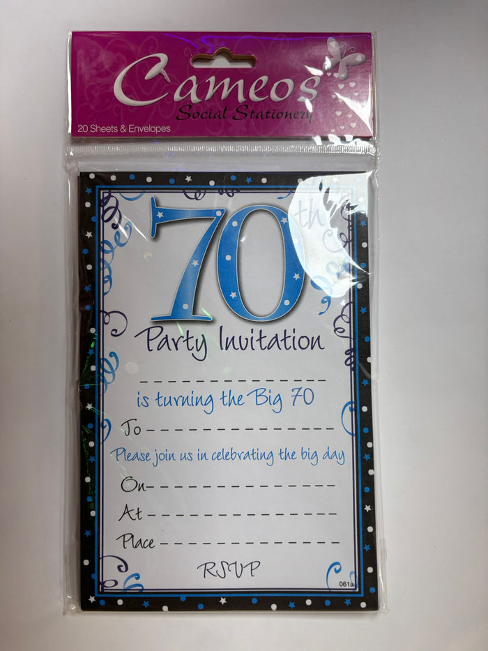 BLUE INVITATIONS