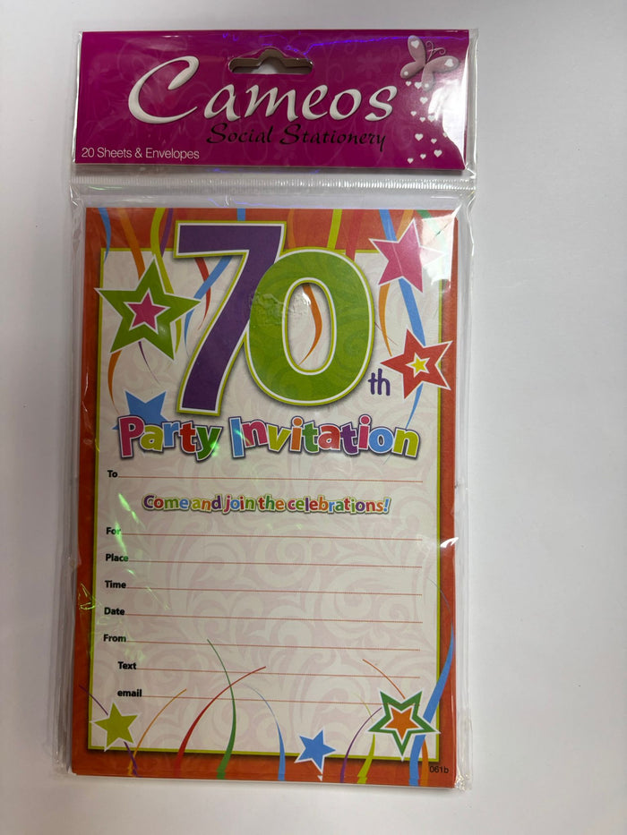 COLORFUL INVITATIONS