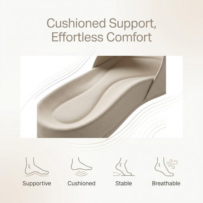 Adjustable Buckle Slide Sandals – Casual Comfort Flat Walking Sandals