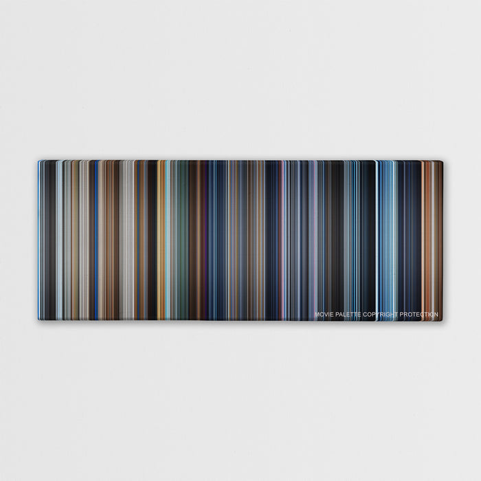 A.I. Artificial Intelligence color palette canvas print: thousands of thin vertical stripes of color
