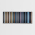 A.I. Artificial Intelligence color palette canvas print: thousands of thin vertical stripes of color