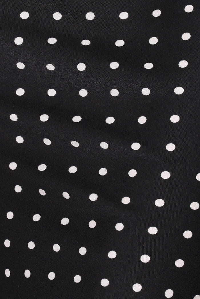 Petal and Pup USA BOTTOMS Ailbhe Lace Skirt - Black Polka Dot