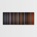 Alien3 color palette canvas print: thousands of thin vertical stripes of color