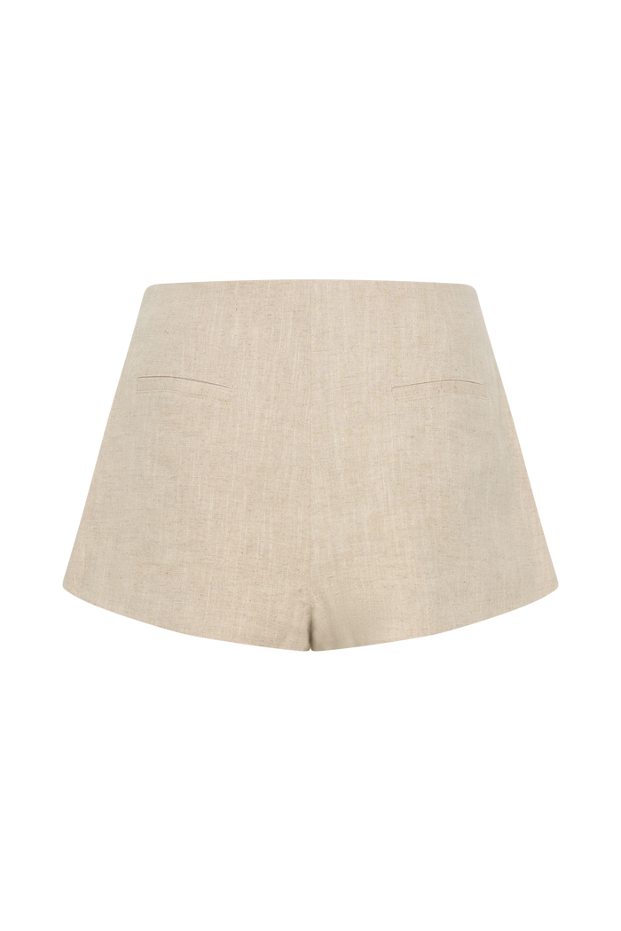 Anahita Linen Short - Natural