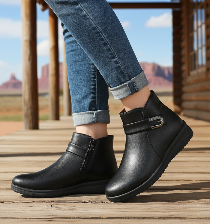 Ankle Boots for Women – Cozy & Stylish Everyday Comfort Bareroots Footwear