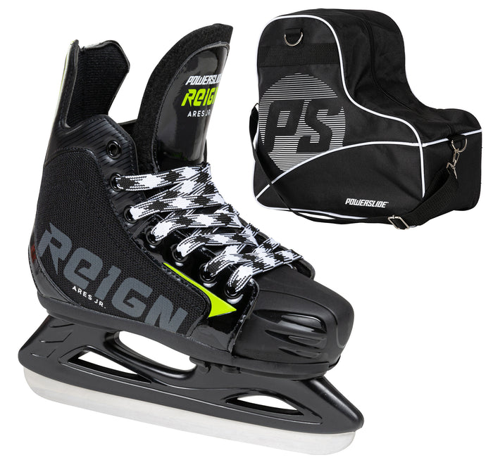 Ares Junior adj. + Ice Skate Bag bundle