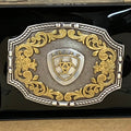 Ariat Rectangle Ariat Shield Logo Belt Buckle