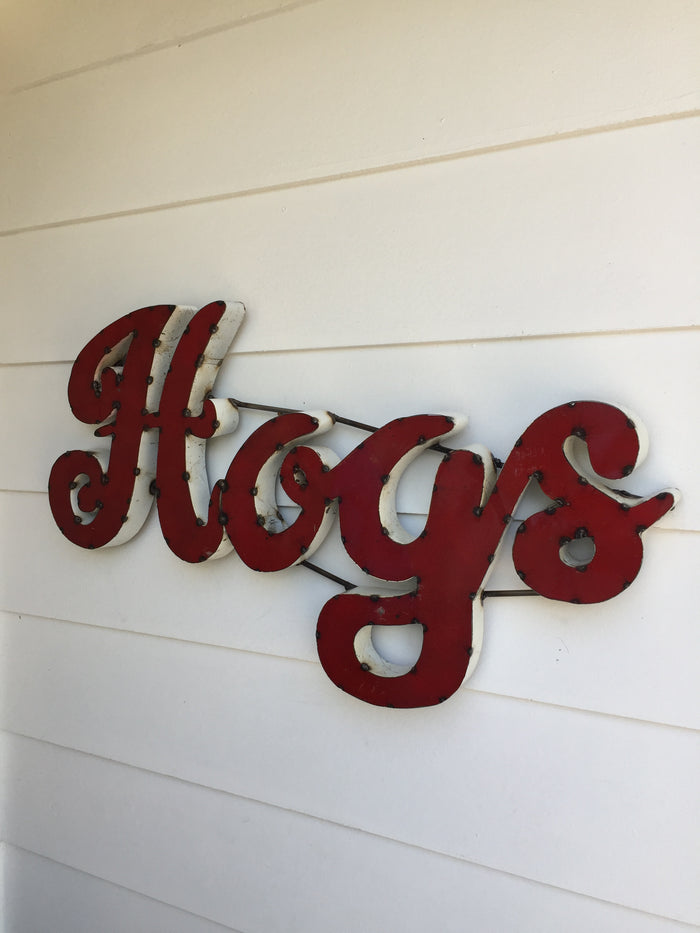 Arkansas Hogs Recycled Metal Wall Decor