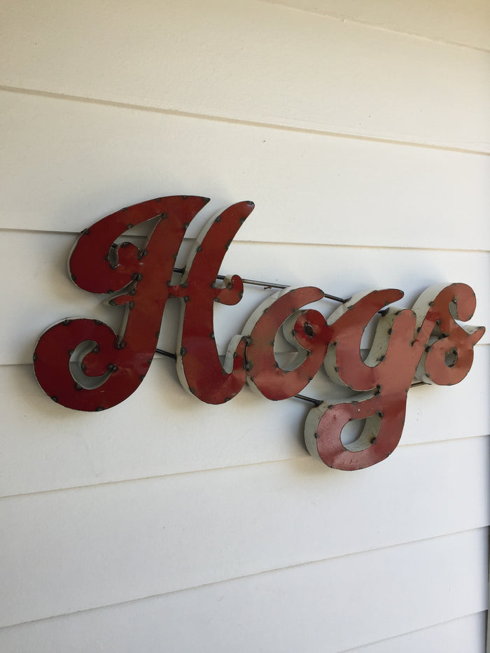 Arkansas Hogs Recycled Metal Wall Decor