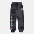 Front view of the Overtime Aura Dye Joggers.