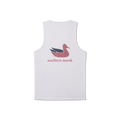 White | Authentic Flag Tank Top | Back