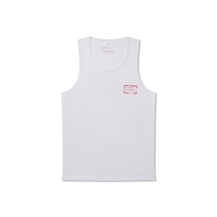 White | Authentic Flag Tank Top
