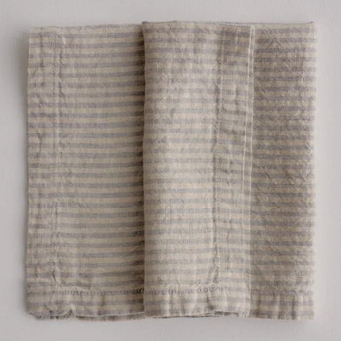 Basix Napkin Small Stripe | Roy/sable - Suzie Anderson Home