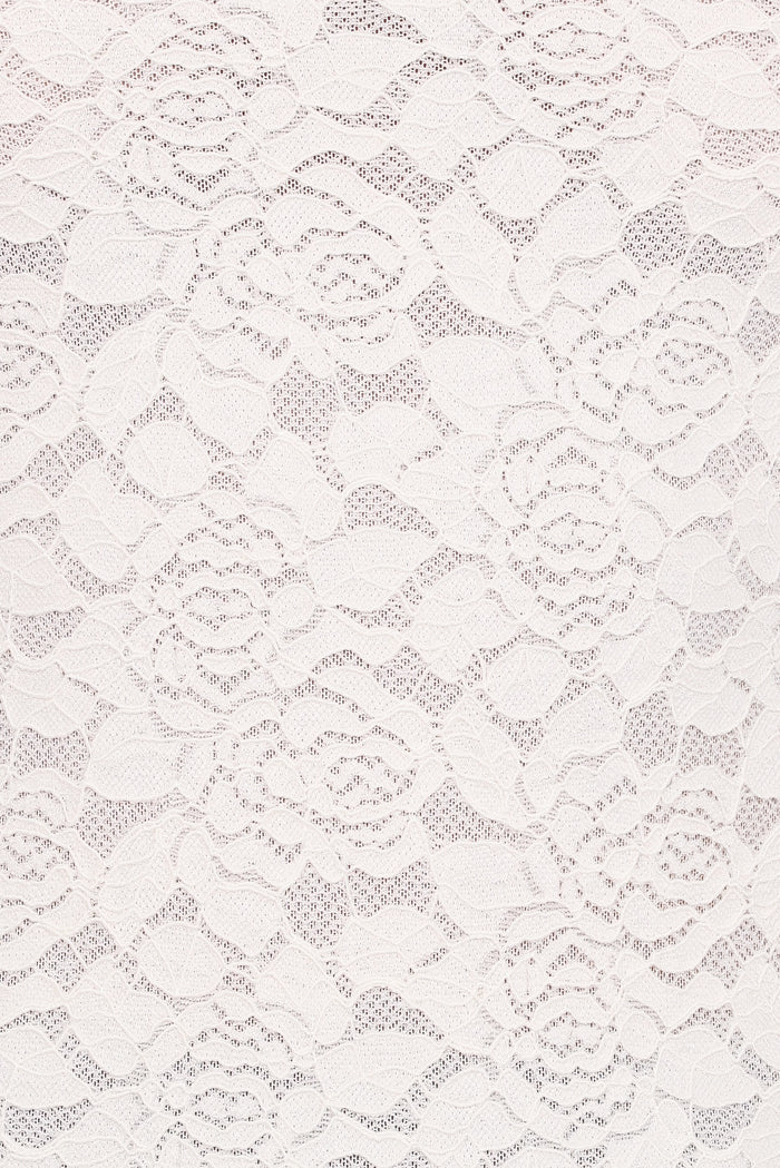 Petal and Pup USA TOPS Beatriz Lace High Neck Top - Ivory