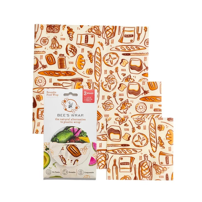 Bee's Wrap: Assorted Set of 3 (S,M,L), Bakery Lane
