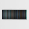 Being John Malkovich color palette canvas print: thousands of thin vertical stripes of color