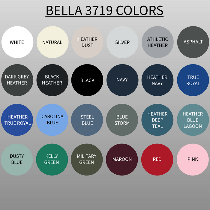 Bella + Canvas Unisex Sponge Fleece Pullover Hoodie - Add Your Text, Design or Logo