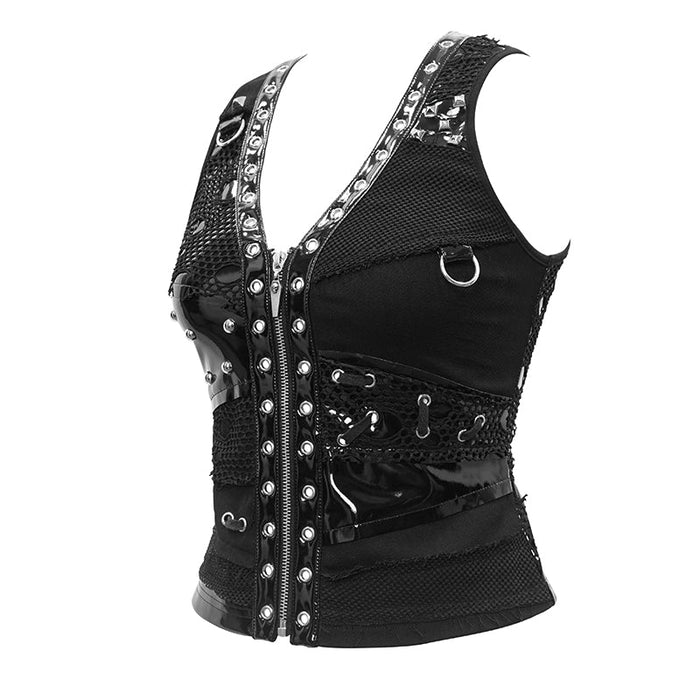 side of vest on mannequin