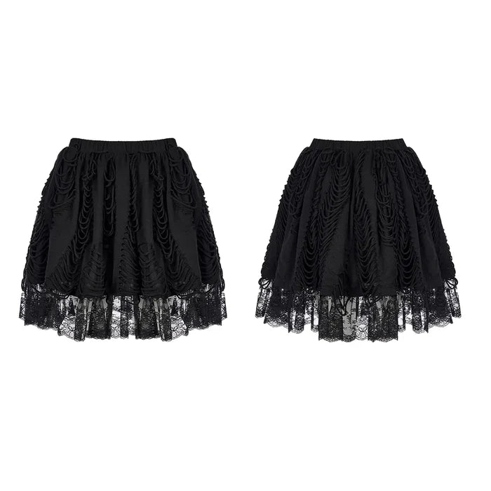 front and back of skirt on mannequin
